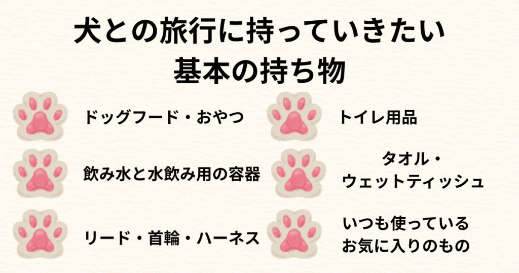 基本の持ち物チェックリスト